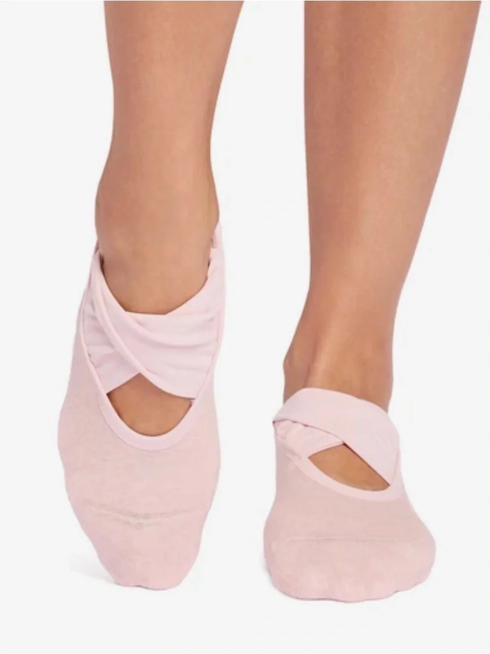 Tavi Grip Socks - Two-Pack (Pink & Gray) small nwt